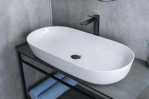 Раковина Gid N9348 51200 накладная белая 81x41x14 Раковина Gid N9348 51200 накладная белая 81x41x14