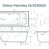 Ванна чугунная Delice Palomba 1700х700 DLR230620 Ванна чугунная Delice Palomba 1700х700 DLR230620