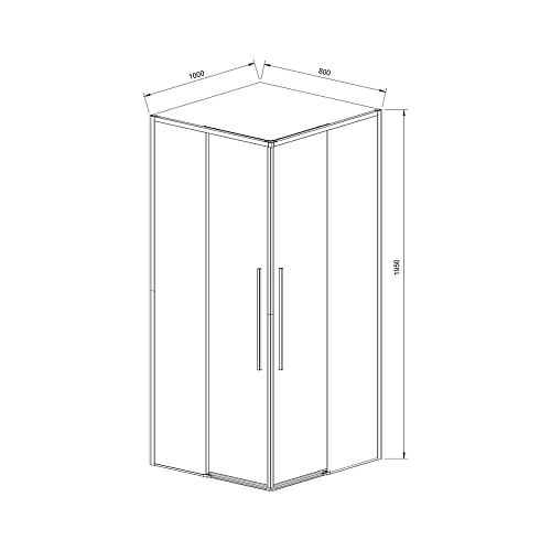 Душевой уголок Vincea Slim-N VSS-4SN8010CLGM 1000x800 вороненая сталь стекло прозрачное Душевой уголок Vincea Slim-N VSS-4SN8010CLGM 1000x800 вороненая сталь стекло прозрачное