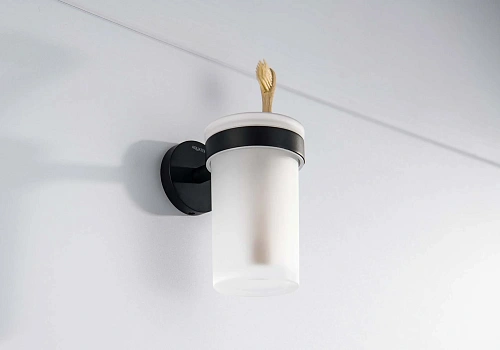 Стакан Aquatek ЕВРОПА AQ4104MB черный матовый Стакан Aquatek ЕВРОПА AQ4104MB черный матовый