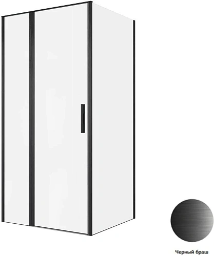 Душевой уголок Allen Brau Priority 100x90 3.31030.BBA + 3.31045.BBA черный браш Душевой уголок Allen Brau Priority 100x90 3.31030.BBA + 3.31045.BBA черный браш