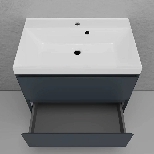 Тумба под раковину Style Line Манхэттен 70 см ЛС-00002363 подвесная, графит Тумба под раковину Style Line Манхэттен 70 см ЛС-00002363 подвесная, графит