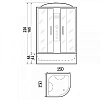 Душевая кабина River TEMZA 150/150/55 MT 10000002238 Душевая кабина River TEMZA 150/150/55 MT 10000002238