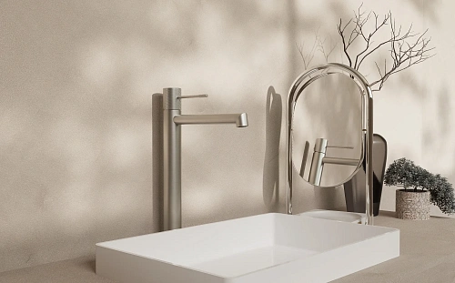 Смеситель для раковины Vincea Desire VBF-1D2BN брашированный никель Смеситель для раковины Vincea Desire VBF-1D2BN брашированный никель