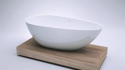 Ванна отдельностоящая Salini PAOLA IN 172x82 покраска по RAL полностью 101612SMF из искусственого камня S-Stone Ванна отдельностоящая Salini PAOLA IN 172x82 покраска по RAL полностью 101612SMF из искусственого камня S-Stone