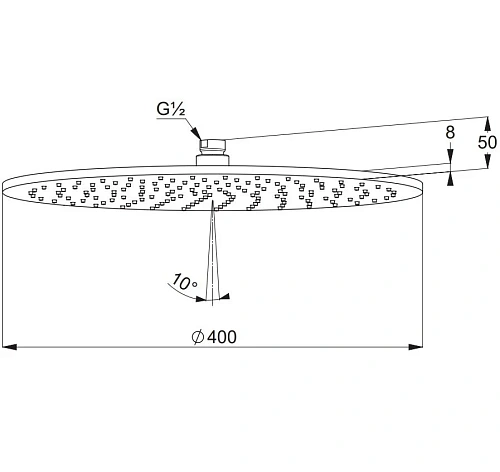 Верхний душ Kludi A QA 400 64340N1-00 брашированная бронза Верхний душ Kludi A QA 400 64340N1-00 брашированная бронза