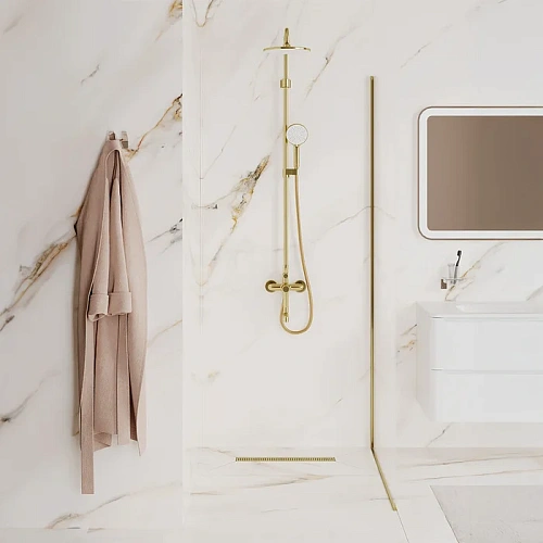 Душевой лоток IDDIS Perfex (975B5MG20DZ) комбинированный 500мм, золото Душевой лоток IDDIS Perfex (975B5MG20DZ) комбинированный 500мм, золото