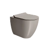 Унитаз приставной GSI PURA безободковый Swirlflush серый беж матовый (881005) без сиденья Унитаз приставной GSI PURA безободковый Swirlflush серый беж матовый (881005) без сиденья