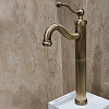 Смеситель для раковины Paini Duomo 88F3205LL без донного клапана, высокий, старая бронза Смеситель для раковины Paini Duomo 88F3205LL без донного клапана, высокий, старая бронза