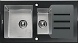 Кухонная мойка TOLERO Ceramic Glass TG-920K Черная 129627 Кухонная мойка TOLERO Ceramic Glass TG-920K Черная 129627