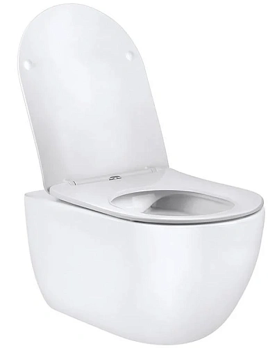 Унитаз подвесной Vincea Evo VT1-34 безободковый, белый, ультратонкое soft-close сиденье Унитаз подвесной Vincea Evo VT1-34 безободковый, белый, ультратонкое soft-close сиденье