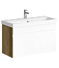 Тумба под раковину AQWELLA Smart 80 см SRT0108DB подвесная, дуб балтийский