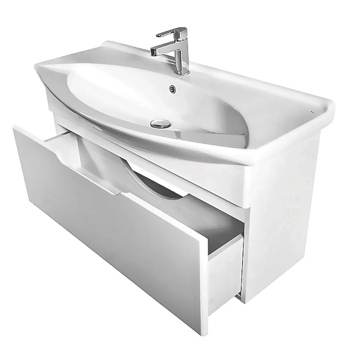 Тумба под раковину DREJA LAGUNA, 65 см, подвесная, 1 ящик, белый глянец 99.0101 Тумба под раковину DREJA LAGUNA, 65 см, подвесная, 1 ящик, белый глянец 99.0101