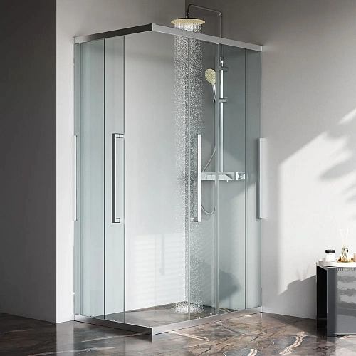 Душевой уголок AM.PM Func W84G-403-12080-MТ Slide 120х80, хром матовый, стекло прозрачное Душевой уголок AM.PM Func W84G-403-12080-MТ Slide 120х80, хром матовый, стекло прозрачное