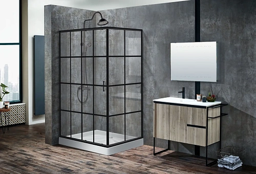 Душевой уголок Ceruttispa MUZA120 без поддона 80x120x195 Душевой уголок Ceruttispa MUZA120 без поддона 80x120x195