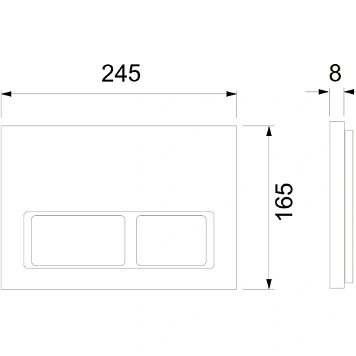 Инсталляция для унитаза TECE TECEspring S401204 с панелью смыва с прямоугольными кнопками, черный матовый Инсталляция для унитаза TECE TECEspring S401204 с панелью смыва с прямоугольными кнопками, черный матовый