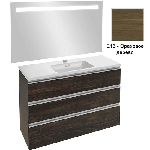 Комплект мебели 120 см Jacob Delafon Vox , ореховое дерево, 3 ящика, с функцией анти-пар, с подсветк EB1418-NF+EXAB112-Z-00+EB2041-RA-E16 Комплект мебели 120 см Jacob Delafon Vox , ореховое дерево, 3 ящика, с функцией анти-пар, с подсветк EB1418-NF+EXAB112-Z-00+EB2041-RA-E16