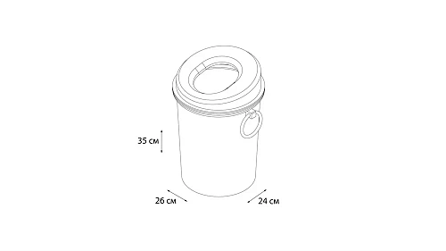Корзина для мусора Grampus GR-8387, 8,5 л. Корзина для мусора Grampus GR-8387, 8,5 л.