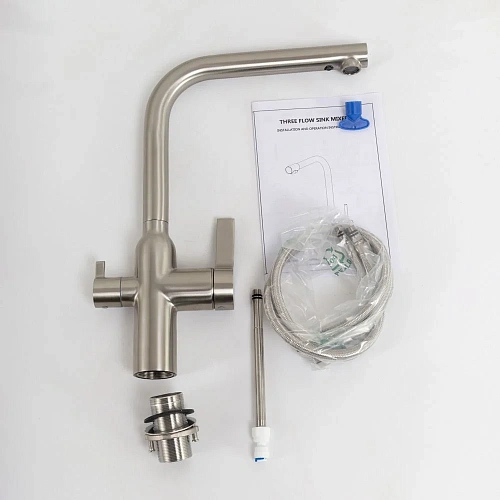 Смеситель для кухни BelBagno BB-LAM57-IN сатин Смеситель для кухни BelBagno BB-LAM57-IN сатин