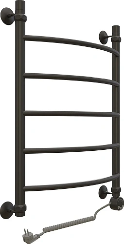 Полотенцесушитель электрический EWRIKA Сафо D 70х50 R, чёрный матовый 465641 Полотенцесушитель электрический EWRIKA Сафо D 70х50 R, чёрный матовый 465641