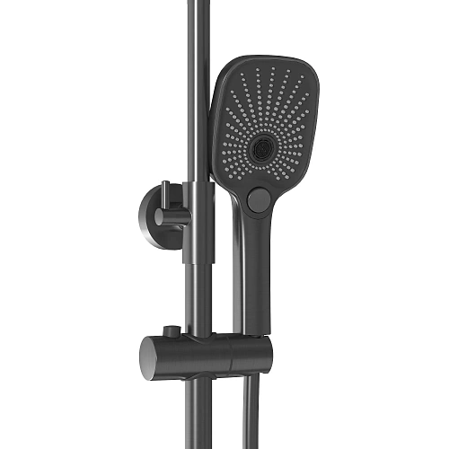 Душевая система GROSSMAN Pragma 500.K35.03.420 графит сатиновый Душевая система GROSSMAN Pragma 500.K35.03.420 графит сатиновый