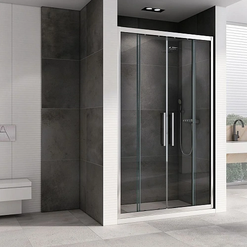Душевая дверь ABBER Schwarzer Diamant AG33170H 170 см универсальная, профиль хром, стекло прозрачное Душевая дверь ABBER Schwarzer Diamant AG33170H 170 см универсальная, профиль хром, стекло прозрачное