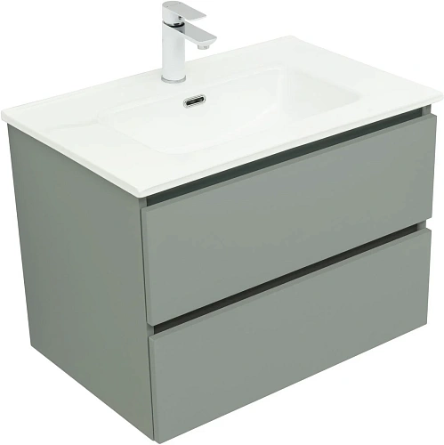 Тумба под раковину Aquanet Вега 2.0 70 мисти грин 00337960 подвесная Тумба под раковину Aquanet Вега 2.0 70 мисти грин 00337960 подвесная