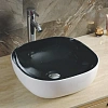 Раковина CeramaLux 360 накладная, черный/белый Раковина CeramaLux 360 накладная, черный/белый