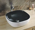 Раковина CeramaLux 360 накладная, черный/белый Раковина CeramaLux 360 накладная, черный/белый