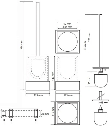 Ершик для унитаза Bemeta GAMMA 145513092 Ершик для унитаза Bemeta GAMMA 145513092