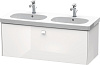 Картинка анонса товара «тумба под раковину duravit brioso br404802222 подвесная 117 см белый глянцевый»