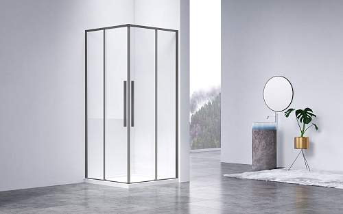 Душевой уголок Vincea Slim-N VSS-4SN900CLGM 900x900 вороненая сталь стекло прозрачное Душевой уголок Vincea Slim-N VSS-4SN900CLGM 900x900 вороненая сталь стекло прозрачное