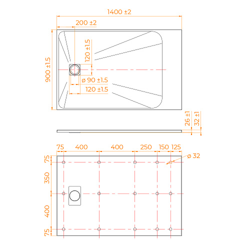 Душевой поддон RGW TSS-W 900x1400 мм 553502914-01 прямоугольный Душевой поддон RGW TSS-W 900x1400 мм 553502914-01 прямоугольный