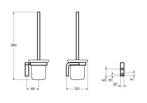 Ершик для унитаза CEZARES ULTIMA CZR-F-8932 хром Ершик для унитаза CEZARES ULTIMA CZR-F-8932 хром
