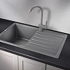 Кухонная мойка Granula 7602, ГРАФИТ, СтандАРТ кварц 760х500 Кухонная мойка Granula 7602, ГРАФИТ, СтандАРТ кварц 760х500
