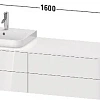 Тумба под раковину Duravit Happy D.2 Plus HP4973L2222 подвесная 160 см белая Тумба под раковину Duravit Happy D.2 Plus HP4973L2222 подвесная 160 см белая