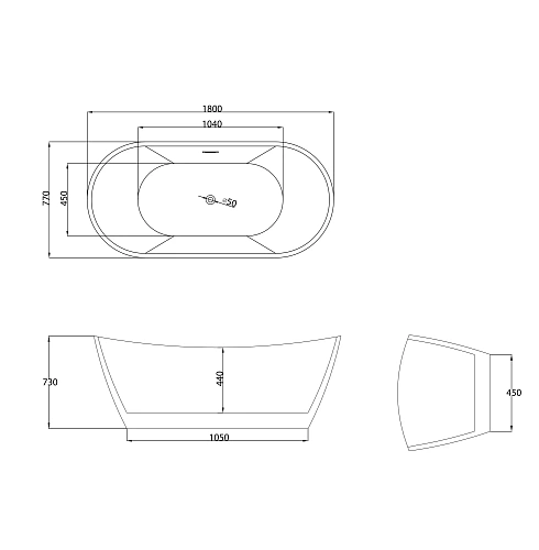 Ванна отдельностоящая GROSSMAN Galaxy GR-2103 Galaxy (180x77x72) Ванна отдельностоящая GROSSMAN Galaxy GR-2103 Galaxy (180x77x72)