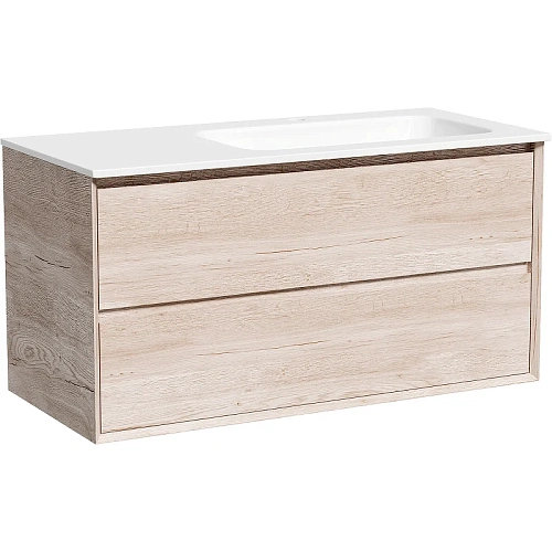Тумба под раковину Sancos Marmi 2.0 MR2.0100REG правая, 995х445х520, дуб галифакс натуральный, подвесная Тумба под раковину Sancos Marmi 2.0 MR2.0100REG правая, 995х445х520, дуб галифакс натуральный, подвесная
