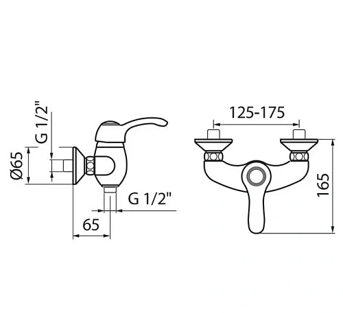 Смеситель для душа Webert Armony AU870102060, медь Смеситель для душа Webert Armony AU870102060, медь