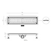 Душевой трап CTESI WAY SQUARE 70 см. BK4024140