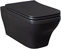 Унитаз подвесной Allen Brau Infinity 4.21011.31 с крышкой, черный матовый Унитаз подвесной Allen Brau Infinity 4.21011.31 с крышкой, черный матовый