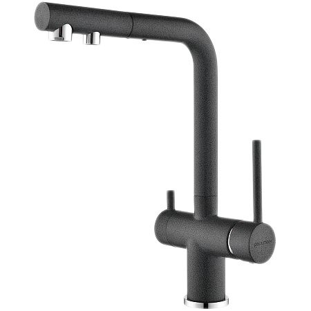 Смеситель для кухни Paulmark SERPENTINE графит Se213222-DG Смеситель для кухни Paulmark SERPENTINE графит Se213222-DG