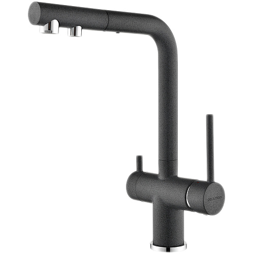 Смеситель для кухни Paulmark SERPENTINE графит Se213222-DG Смеситель для кухни Paulmark SERPENTINE графит Se213222-DG