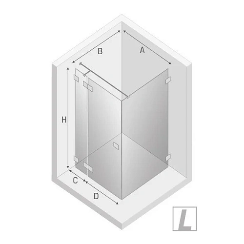 Душевой уголок NEW TRENDY EVENTA L 120x70x200 EXK-4492 (хром) Душевой уголок NEW TRENDY EVENTA L 120x70x200 EXK-4492 (хром)