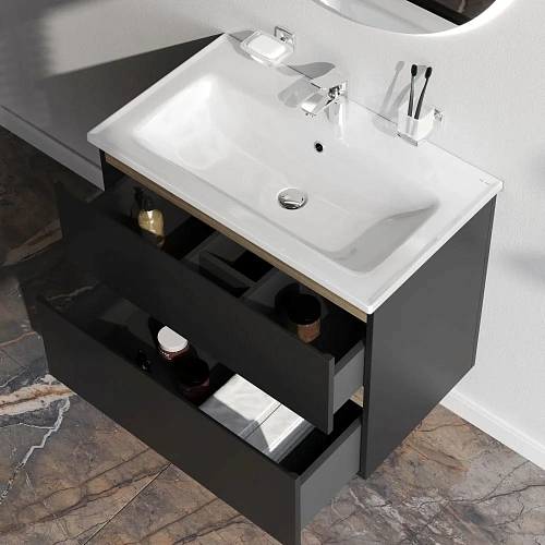 Тумба под раковину AM.PM X-Joy M85AFHX0802BM подвесная, 80 см, черный матовый Тумба под раковину AM.PM X-Joy M85AFHX0802BM подвесная, 80 см, черный матовый