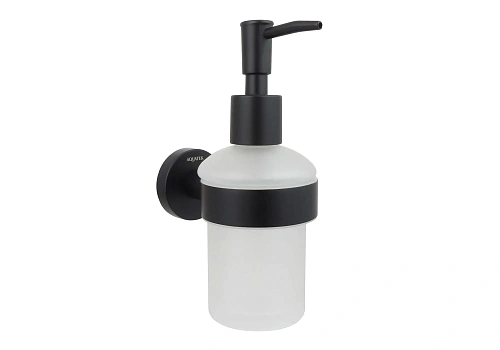 Дозатор жидкого мыла Aquatek ВЕГА AQ4005MB черный матовый, стекло матовое белое Дозатор жидкого мыла Aquatek ВЕГА AQ4005MB черный матовый, стекло матовое белое