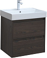 Тумба под раковину Aquanet Nova Lite 60 дуб черный (2 ящика) 00287894 Тумба под раковину Aquanet Nova Lite 60 дуб черный (2 ящика) 00287894
