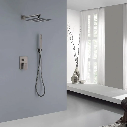 Душевая система ABBER Daheim AF8219NG скрытого монтажа без излива, никель Душевая система ABBER Daheim AF8219NG скрытого монтажа без излива, никель