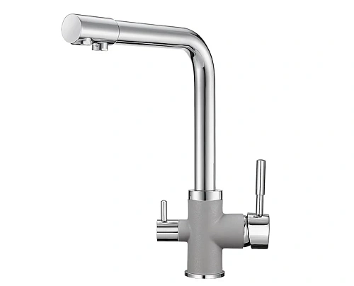 Смеситель для кухни Granula 3015, XРОМ/АЛЮМИНИУМ Смеситель для кухни Granula 3015, XРОМ/АЛЮМИНИУМ