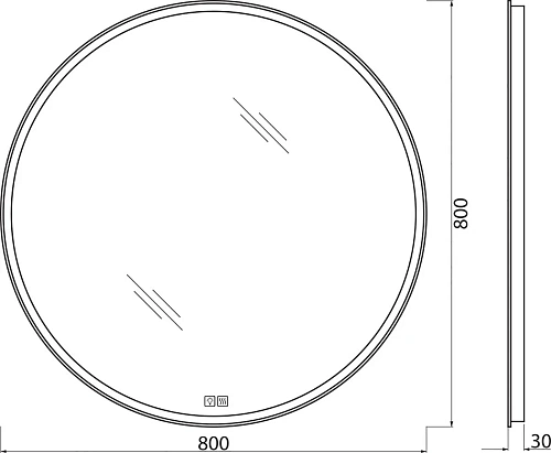 Зеркало BelBagno SPC-RNG-800-LED-TCH-WARM 12W 220-240V 800x30 с подсветкой сенсорным выключателем и подогревом Зеркало BelBagno SPC-RNG-800-LED-TCH-WARM 12W 220-240V 800x30 с подсветкой сенсорным выключателем и подогревом